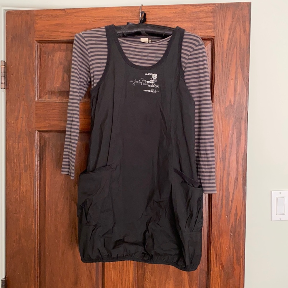 IKKS girls dress and long sleeve t shirt set